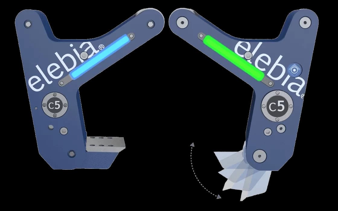 Elebia C5 Lifting Clamps - Locked/Unlocked Status